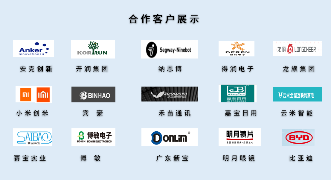 CPE磨砂膠袋,久信達(dá)部分客戶展示(圖1)